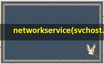 networkservice(svchost.exe (NetworkService)占网速 请大神指点~)